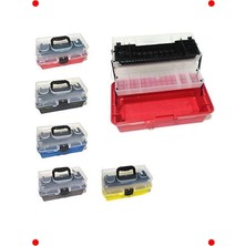 MarkEntegra Şeffaf Kapaklı 15 Inç Balıkçı Takım Çantası