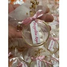 Umut Hediyecilik Pembe Kurdele Süslemeli Halka Şekerleme  Bebek Mevlüt Hediyeliği – 10 Adet