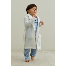 Fahhar Kids Pamuk Bornoz Sabahlık Ekru