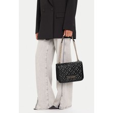 Love Moschino Kadın Kapitone Omuz Çantası  – Siyah