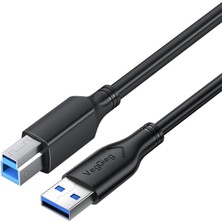 Veggieg USB A Printer Tarayıcı Yazıcı Data Kablosu 3 Metre