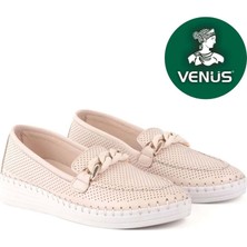 Venüs Blower Hakiki Deri Kadın Babet Ayakkabı