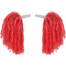 Vanch 1 Çift ( 2 Adet ) Kırmızı Renk 23 Nisan Gösteri Ponponu (5264)