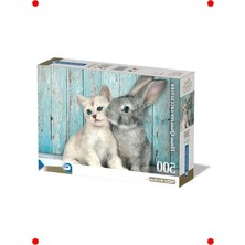 MarkEntegra Sevimli Kedi ve Tavşan Manzarası - 500 Parça Yapboz