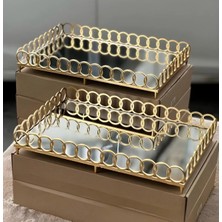 Asya Pazarlama Tepsi, Aynalı Tepsi, Halkalı Tepsi, Lüx Dikdörtgen Sunum Tepsi, Çay Kahve Tepsisi