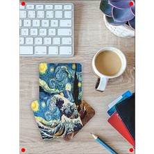 MarkEntegra Van Gogh Temalı Ahşap Bardak Altlığı Seti (6'lı)