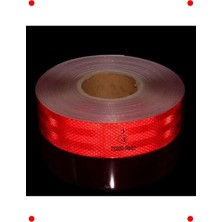 MarkEntegra Belgeli Kırmızı Reflektif Ikaz Şerit Bant 1 Metre