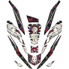 Gogo Premium Honda Pcx 2021 - 2024 Uyumlu Tank Pad Set 013 | Gogopremium