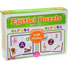 Eco Lounge 7197 Çark Puzzle Alfabe -Oyna Öğren - Dıytoy