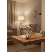 Eco Lounge El Insan Figürü Beyaz Modern Soyut Tasarım Salon ve Ofis Dekorasyonu