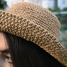 Doğal Hasır El Örgüsü Şapka | Toprak Nefesi