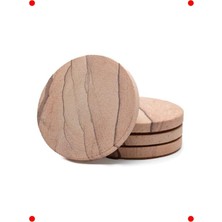 MarkEntegra Doğal Kumtaşı Bardak Altlığı, Çeşitli Desenler