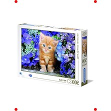 MarkEntegra 500 Parça Çiçekli Zencefil Kedi Yapbozu