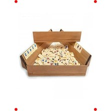 MarkEntegra Büyük Boy Ahşap Okey Takımı