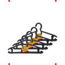 MarkEntegra 24'lü Dayanıklı Plastik Elbise Askısı Seti