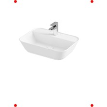 MarkEntegra Dikdörtgen Çanak Lavabo Beyaz