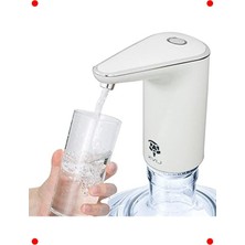 MarkEntegra Otomatik Şarjlı Damacana Su Pompası, Gümüş