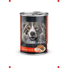 MarkEntegra Somon Balıklı Yetişkin Köpek Ezme Mama (12X400G)