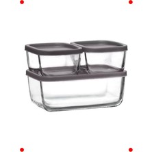 MarkEntegra 3'lü Cam Saklama Kabı Seti