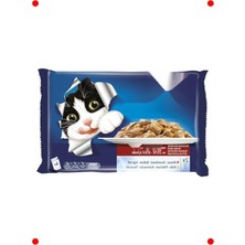 MarkEntegra Sığır Etli Yaş Kedi Maması Multipack 4X85GR