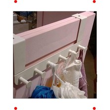 MarkEntegra Kapı Üstü Beyaz Metal Askılık - H ve Robe Kancaları