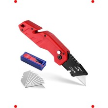 MarkEntegra Katlanır Fesyonel Maket Bıçağı + 10 Yedek Bıçak