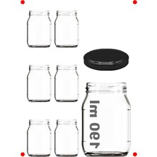 MarkEntegra Metal Kapaklı Şeffaf Cam Kanoz 190 ml (6 Adet)