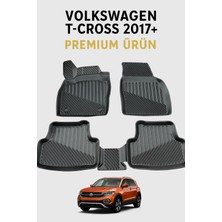 Black Gold Volkswagen T-Cross 2017+ Uyumlu 3D Oto Paspas Premium