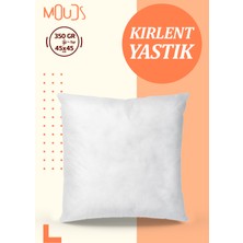 Moud's Kırlent Kılıfı Iç Yastığı 45X45CM 350 gr %100 Saf Silikon Dolgulu Kırlent Yastığı