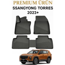 Black Gold Ssangyong Torres 2023+ Uyumlu 3D Oto Paspas Premium