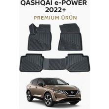 Black Gold Nissan Qashqai E-Power 2022+ Uyumlu 3D Havuzlu Oto Paspas Premium