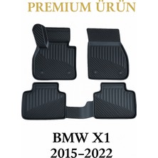 Black Gold Bmw X1 2015-2022 Uyumlu 3D Havuzlu Oto Paspas Premium