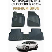 Black Gold Volkswagen Id4 Elektrikli 2021+ Uyumlu 3D Oto Paspas Premium