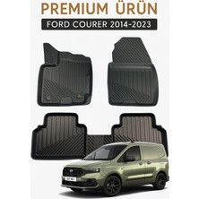 Black Gold Ford Courier 2014-2023 3D Havuzlu Oto Paspas Premium