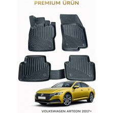 Black Gold Volkswagen Arteon ile Uyumlu 3D Oto Paspas Premium