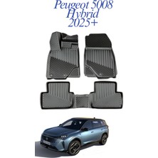 Black Gold Peugeot 5008 Hybrid 2025+ Uyumlu 3D Oto Paspas Premium