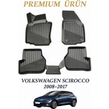 Black Gold Volkswagen Scirocco 2008-2017 Uyumlu 3D Oto Paspas Premium