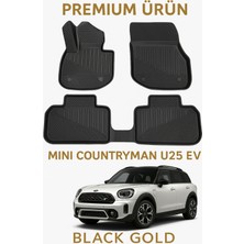 Black Gold Mini Countryman U25 Ev 2024 Uyumlu 3D Oto Paspas Premium
