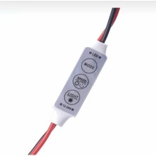Zerzembe 5-24 Volt 3 Tuşlu Mini Dimmer Flaşör LED Animasyon Devresi
