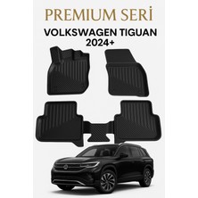 Black Gold Volkswagen Tiguan 2024+ Uyumlu 3D Oto Paspas Premium