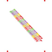 MarkEntegra Lale Desenli Şeffaf Silikon Mandal Seti - 30 Adet