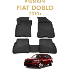 Black Gold Fiat Doblo 2010+ Uyumlu 3D Oto Paspas Premium