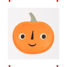 MarkEntegra Balkabağı Temalı Melamin Servis Tabağı - Parti ve Yemek