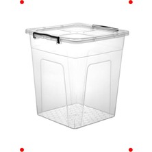 MarkEntegra Şeffaf Kilitli Kapaklı Saklama Kutusu (20 Litre)