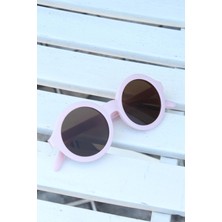 Shopwave Pembe Renk Yuvarlak Iskandinav Çocuk Gözlüğü