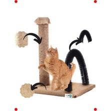 MarkEntegra Kedi Kaşıma ve Tırmalama Tahtası (Siyah)