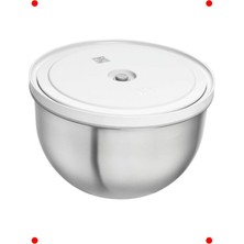 MarkEntegra Paslanmaz Çelik Vakum Saklama Kabı, L Boy