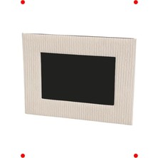 MarkEntegra Şık Deri Görünümlü 6 Inç Fotoğraf Çerçevesi - Bej