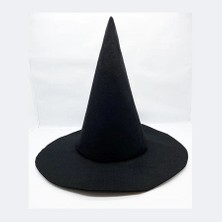 Shopwave Siyah Renk Keçe Cadı Şapkası 35X38 cm