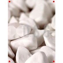 MarkEntegra Beyaz Dolot Çakıl Taşı - Bahçe & Akvaryum (3 Kg)
